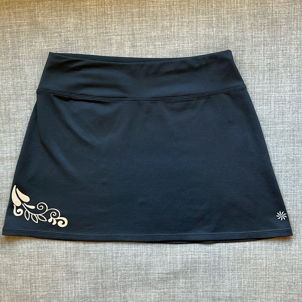 Athleta Black Athletic Mini Skirt Tennis Swim Quick Dry XS
